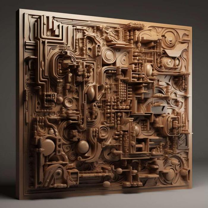 نموذج ثلاثي الأبعاد لآلة CNC 3D Art 